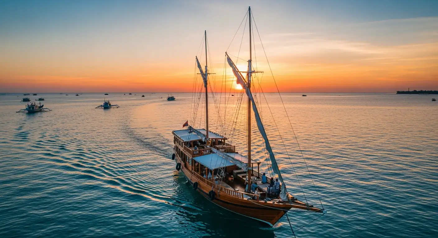 Phinisi Cruise Bali — Traditional Bugis Schooner Sunset + Day Cruises